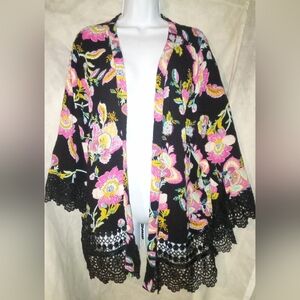 Xhilaration Lace Trimmed Kimono